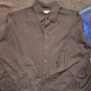 Merona 2XL black long sleeve dress shirt